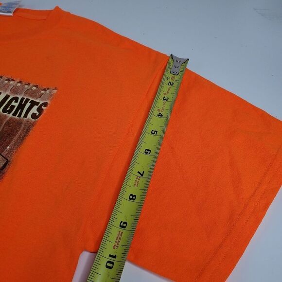 L vintage BLUES BROTHERS GUITAR MILLER LITE Y2K orange TSHIRT LARGE - Picture 7 of 11